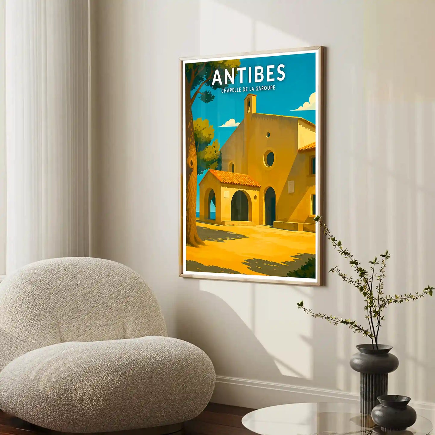 Affiche - Antibes - Chapelle de la Garoupe