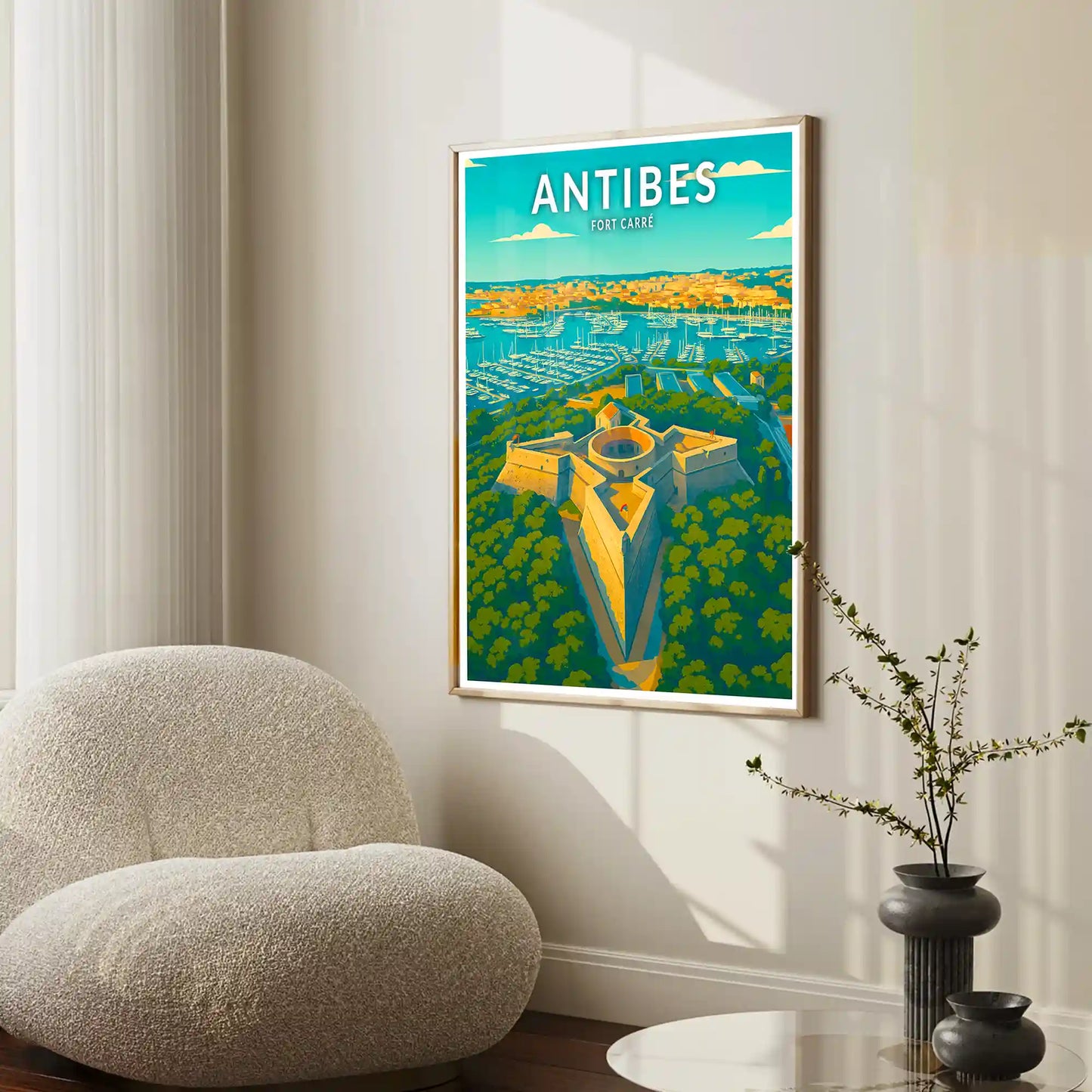 Affiche - Antibes - Fort Carré