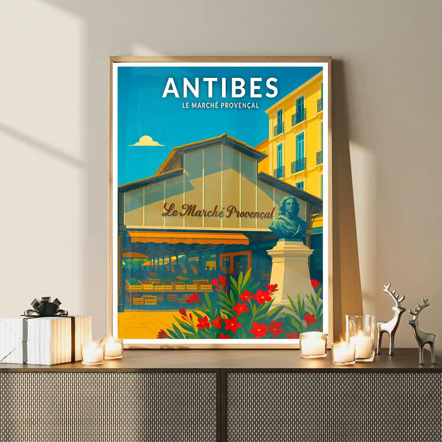 Affiche - Antibes - Le Marché Provençal
