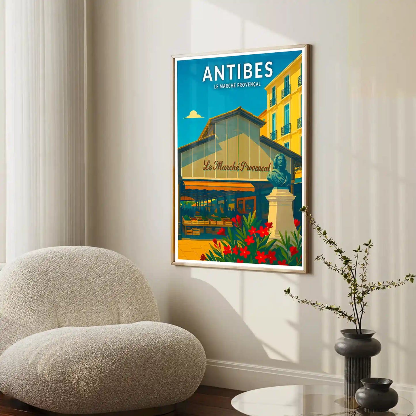 Affiche - Antibes - Le Marché Provençal