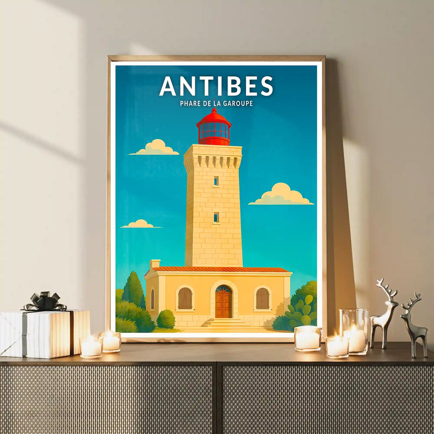 Affiche - Antibes - Phare de la Garoupe