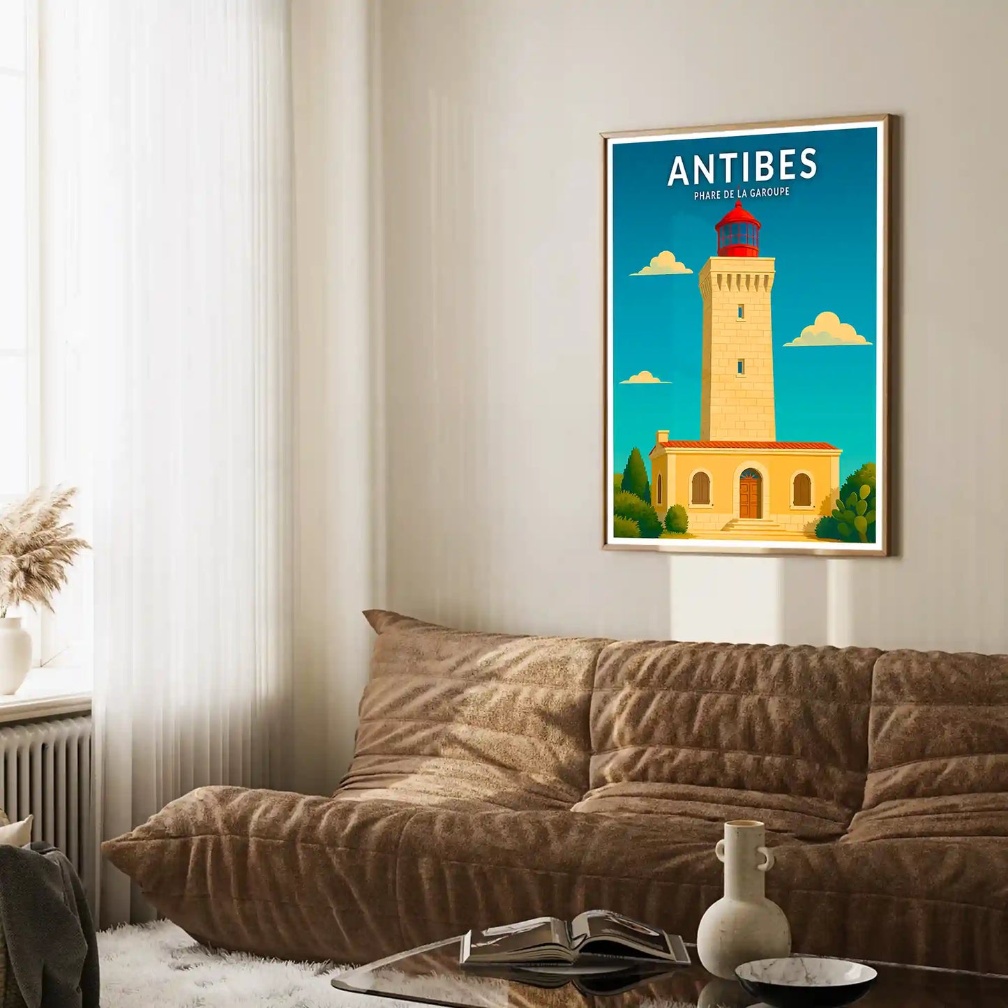 Affiche - Antibes - Phare de la Garoupe