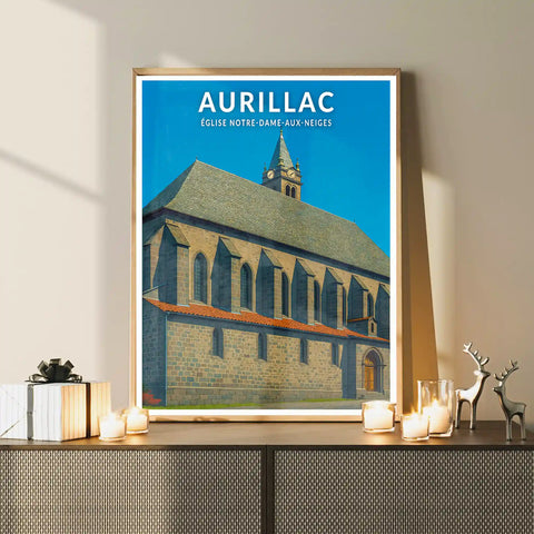 Affiche - Aurillac - Église Notre-Dame-aux-Neiges