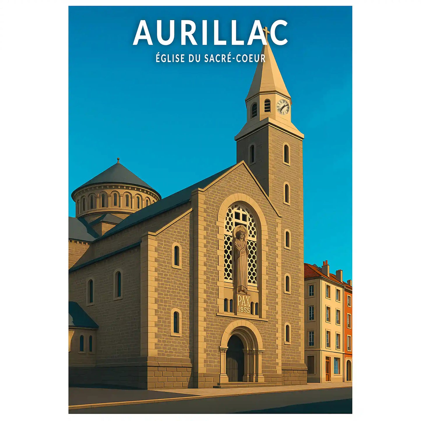 Affiche - Aurillac - Église du Sacré-Coeur