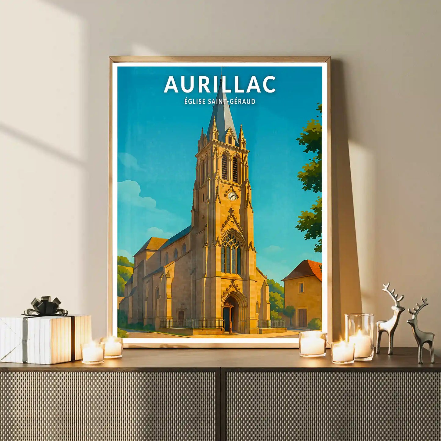 Affiche - Aurillac - Église Saint-Géraud