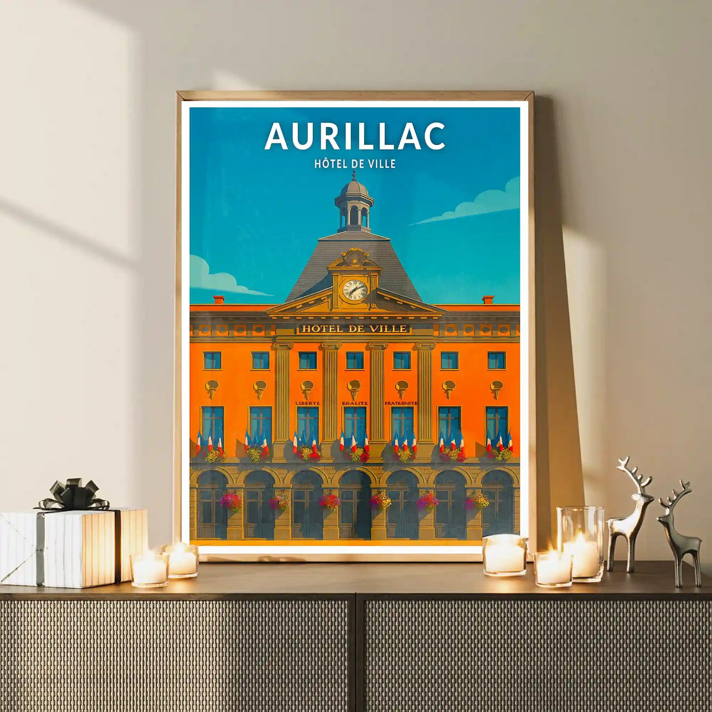 Affiche - Aurillac - Hôtel de Ville