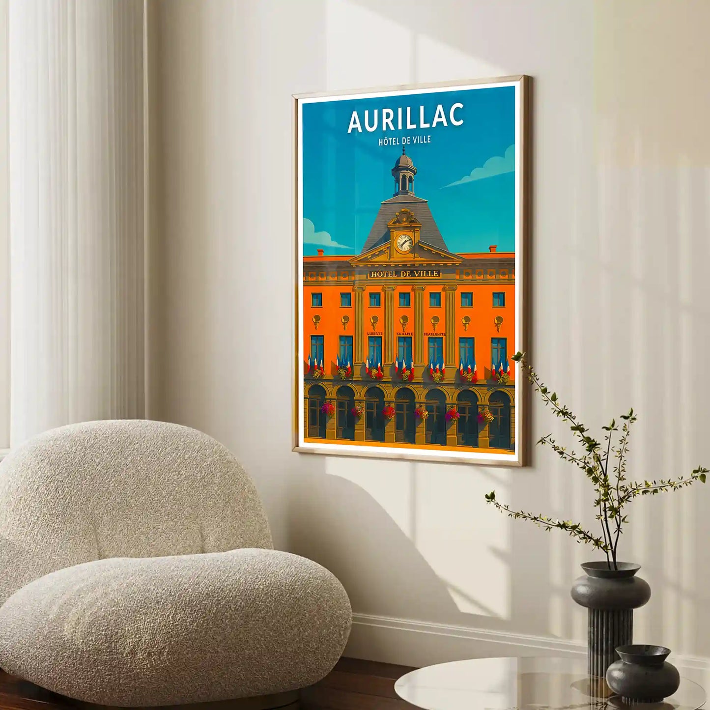 Affiche - Aurillac - Hôtel de Ville