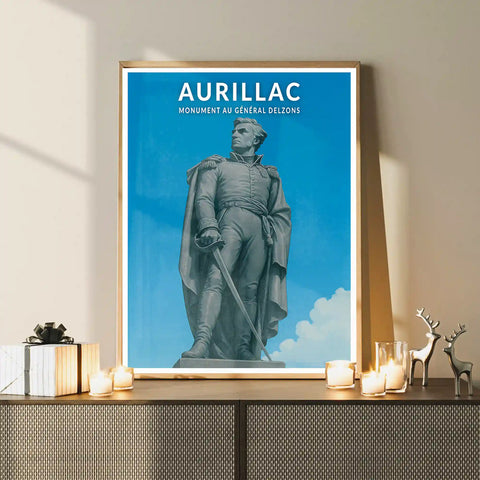 Affiche - Aurillac - Monument au Général Delzons