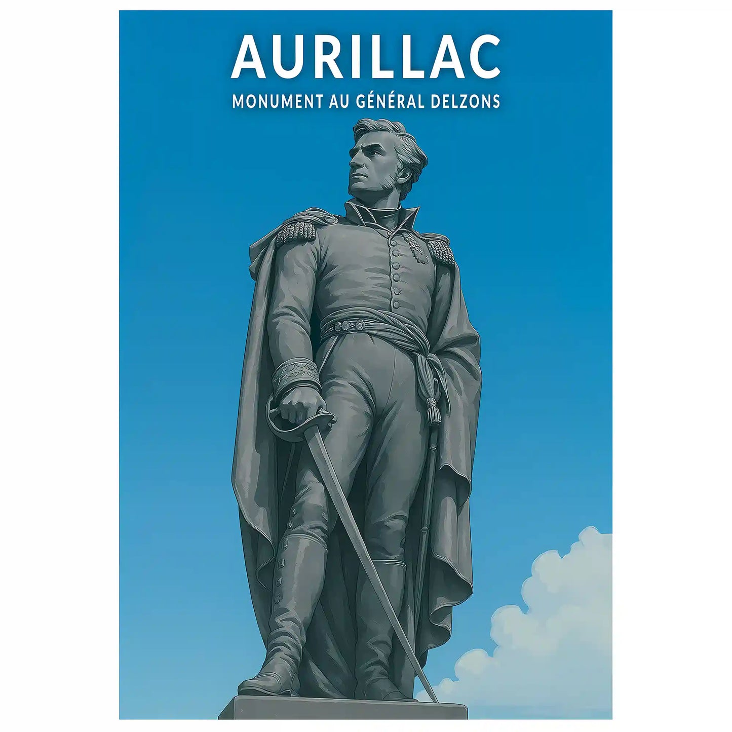 Affiche - Aurillac - Monument au Général Delzons