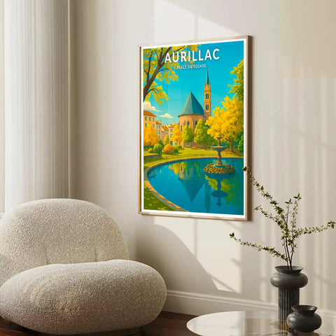Affiche - Aurillac - Place du Square