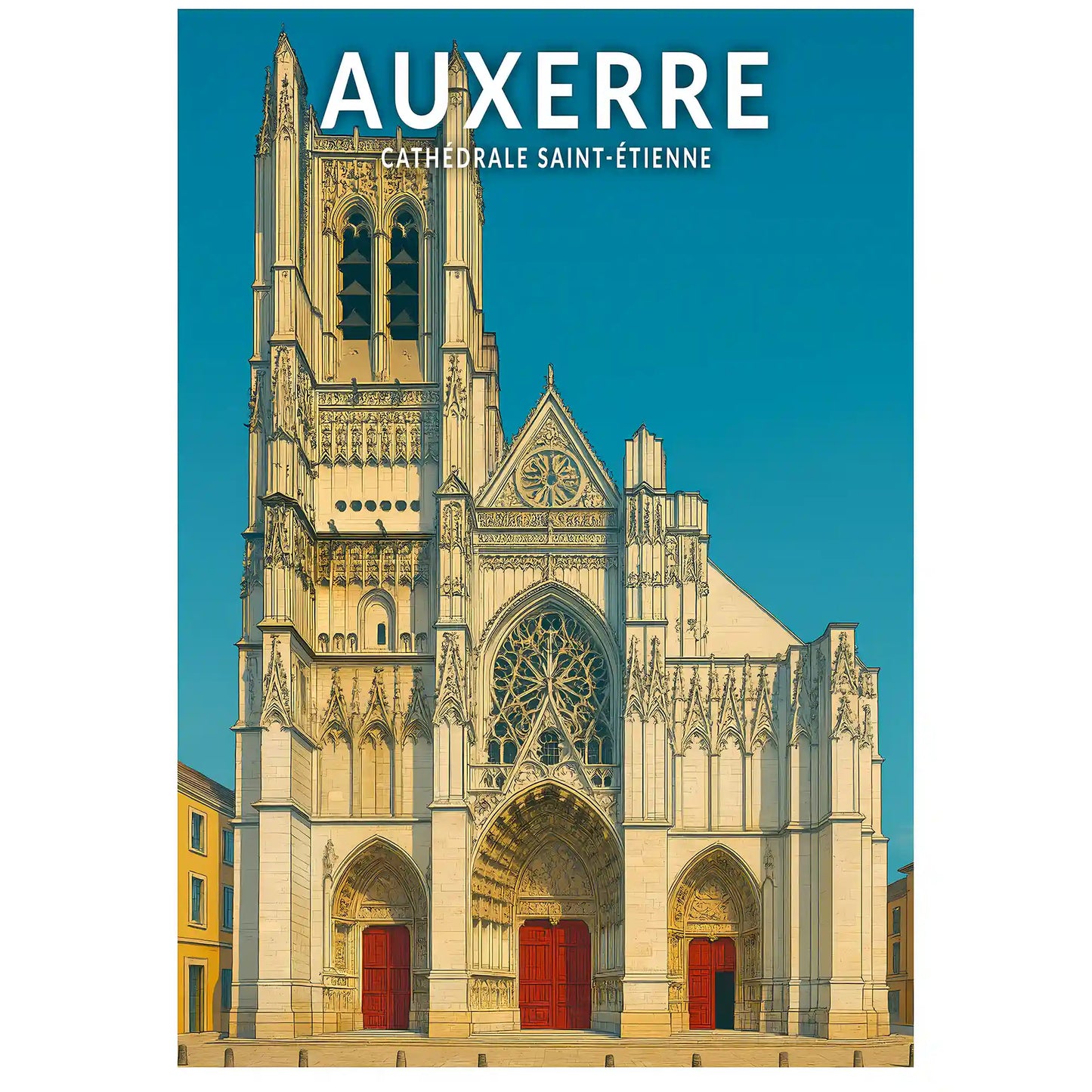 Affiche - Auxerre - Cathédrale Saint-Étienne