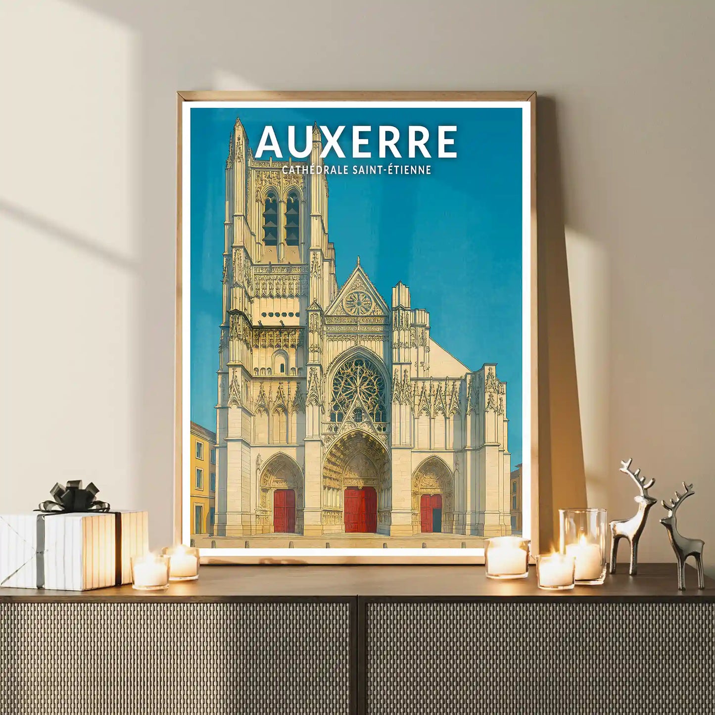 Affiche - Auxerre - Cathédrale Saint-Étienne
