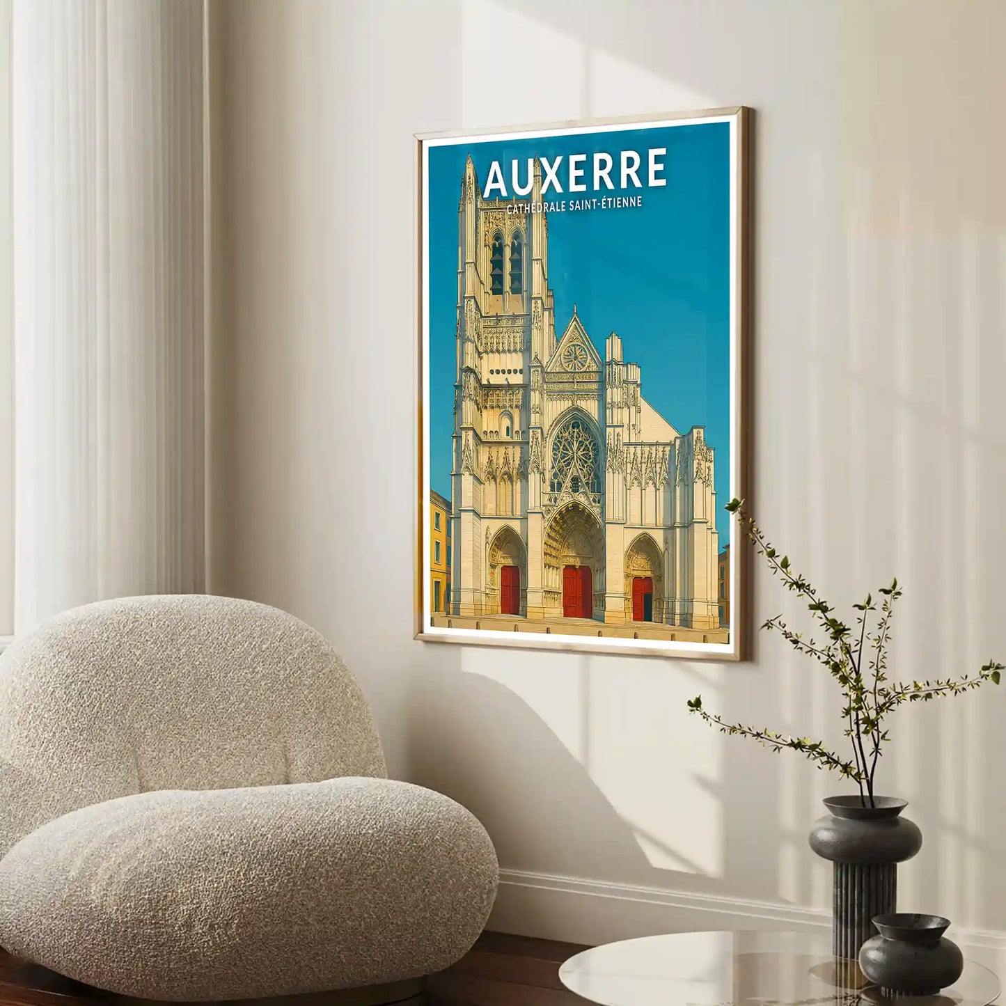 Affiche - Auxerre - Cathédrale Saint-Étienne