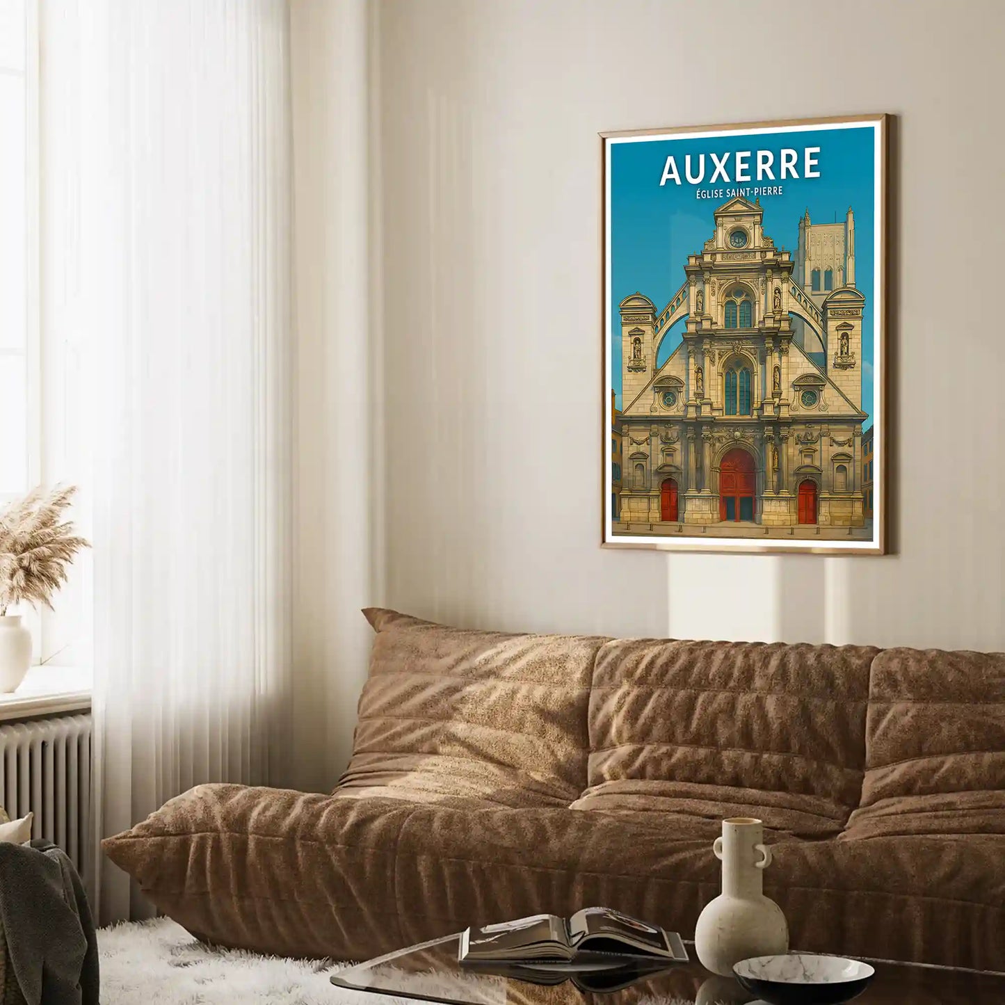 Affiche - Auxerre - Église Saint-Pierre