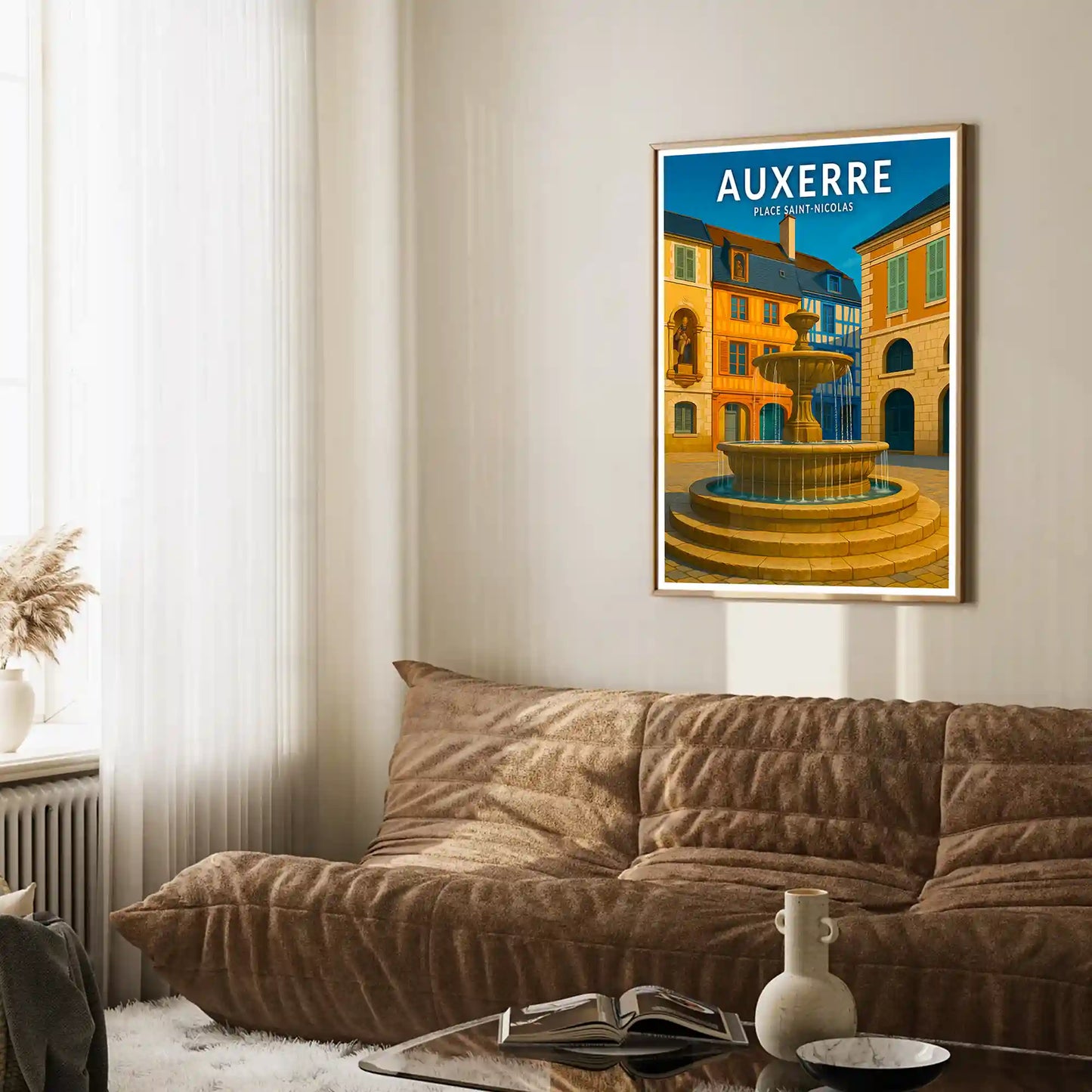 Affiche - Auxerre - Place Saint-Nicolas