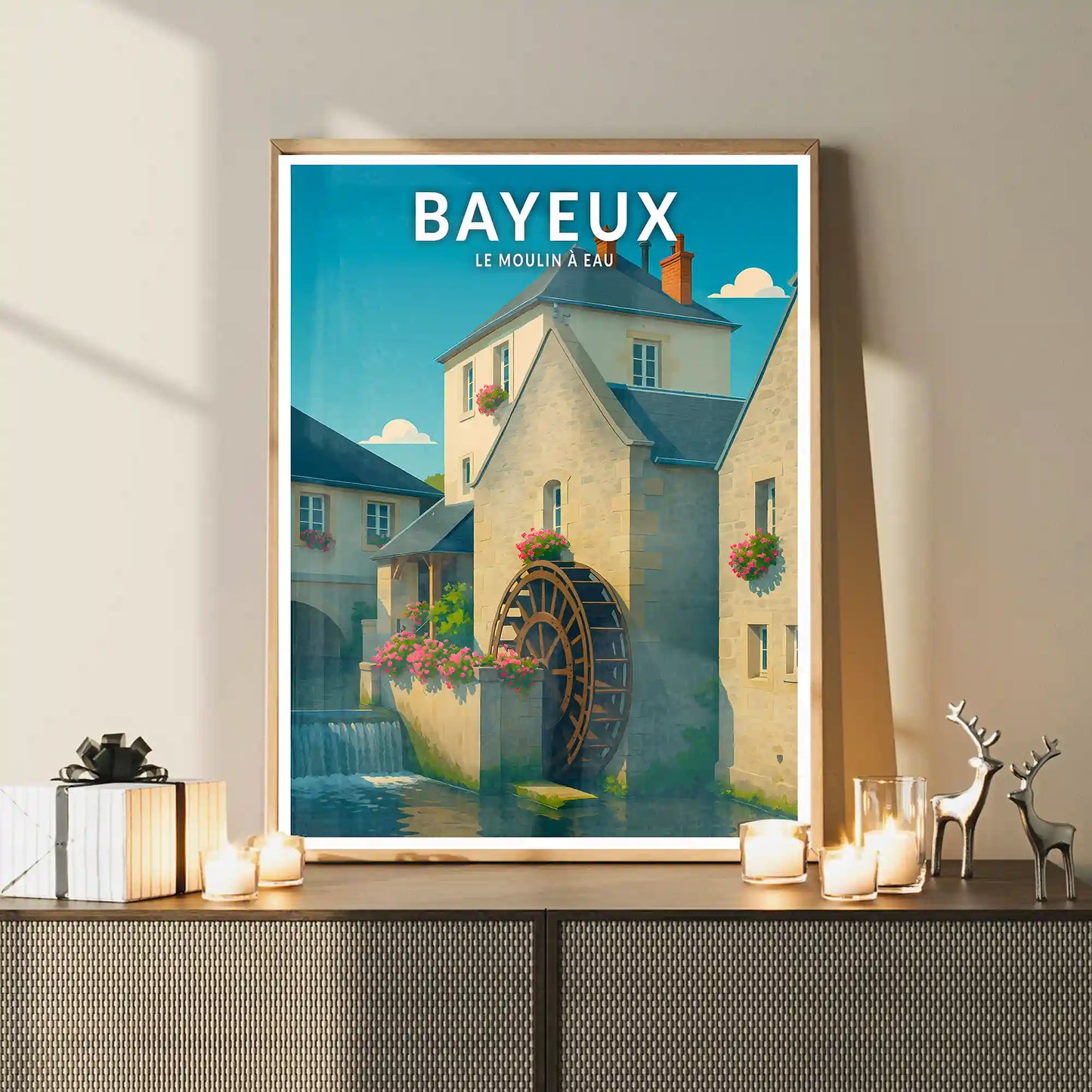 Affiche - Bayeux - Le Moulin à eau