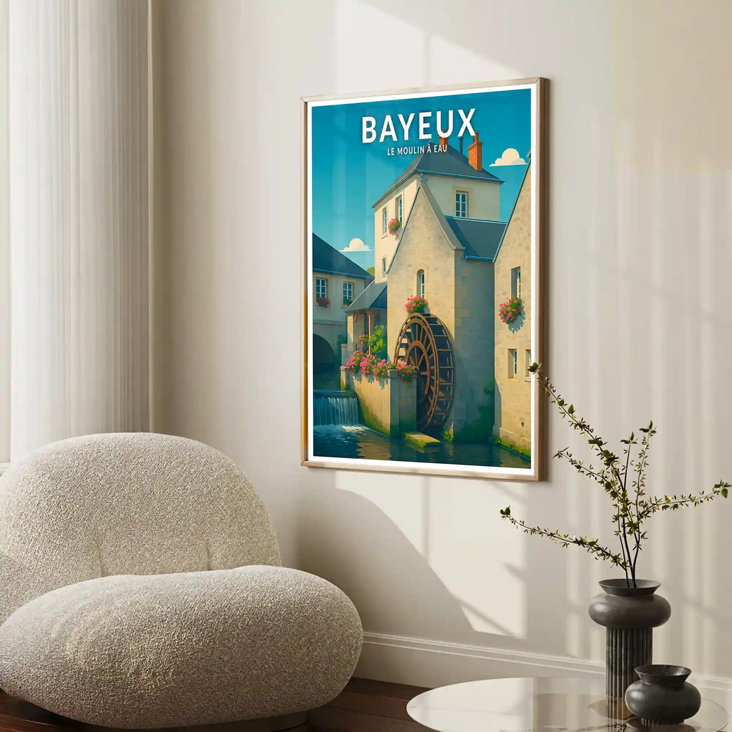 Affiche - Bayeux - Le Moulin à eau