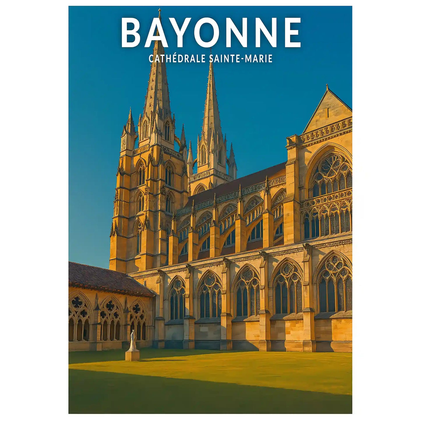 Affiche - Bayonne - Cathédrale Sainte-Marie