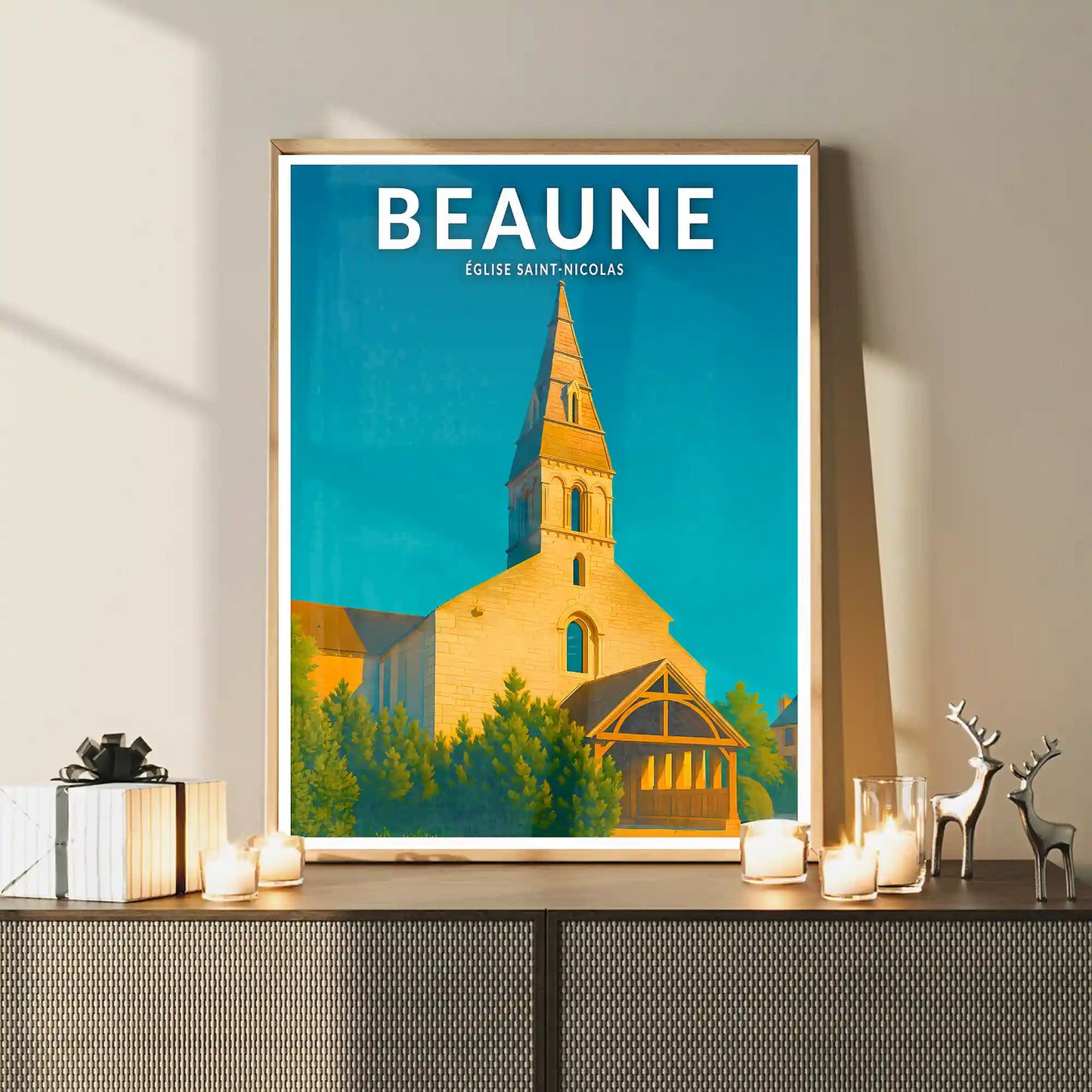 Affiche - Beaune - Église Saint-Nicolas