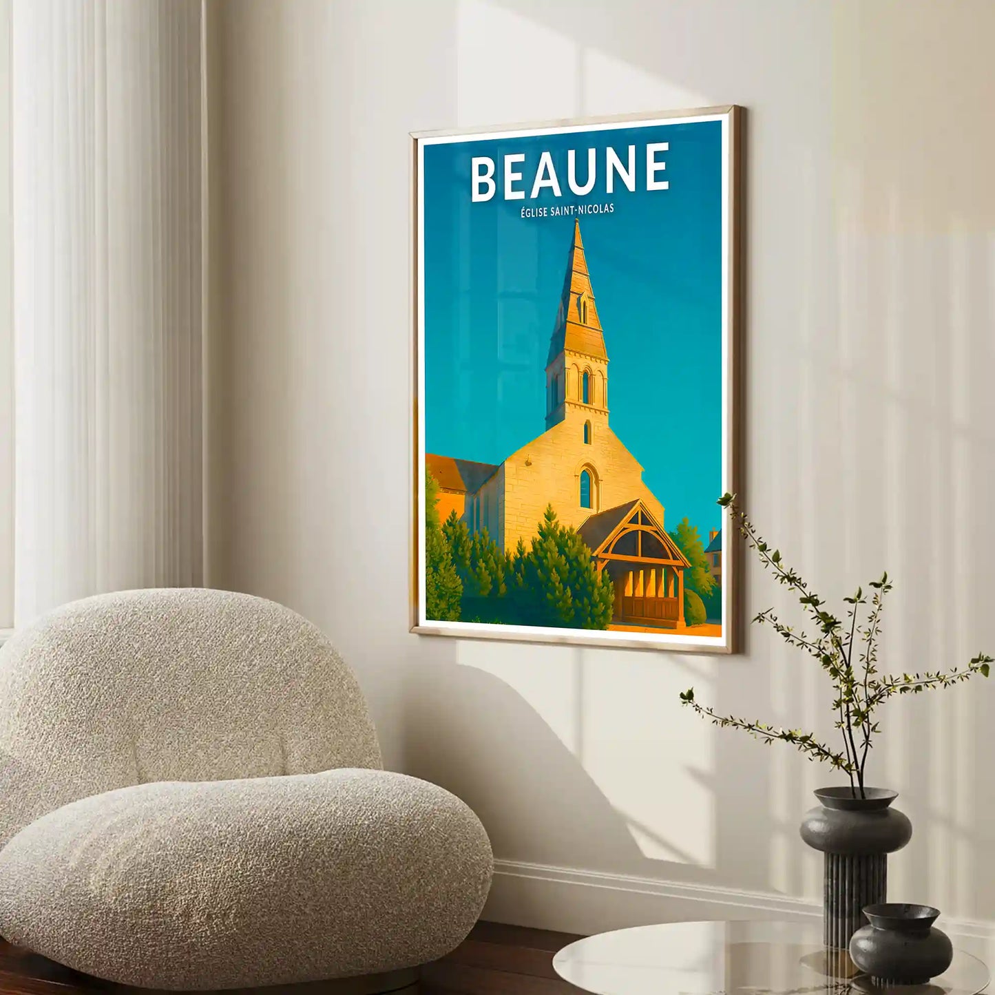 Affiche - Beaune - Église Saint-Nicolas