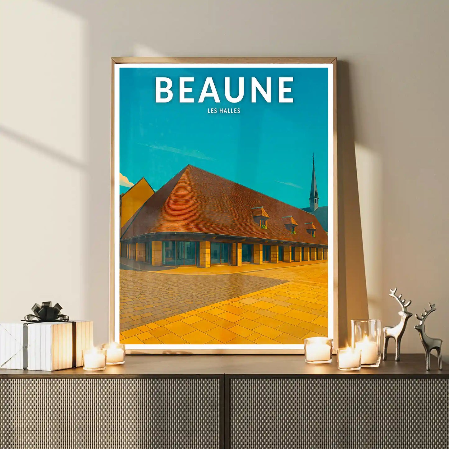 Affiche - Beaune - Les Halles