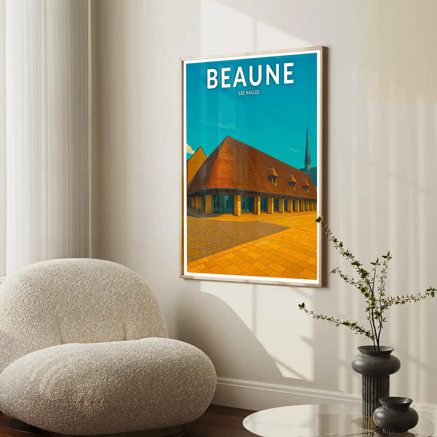 Affiche - Beaune - Les Halles