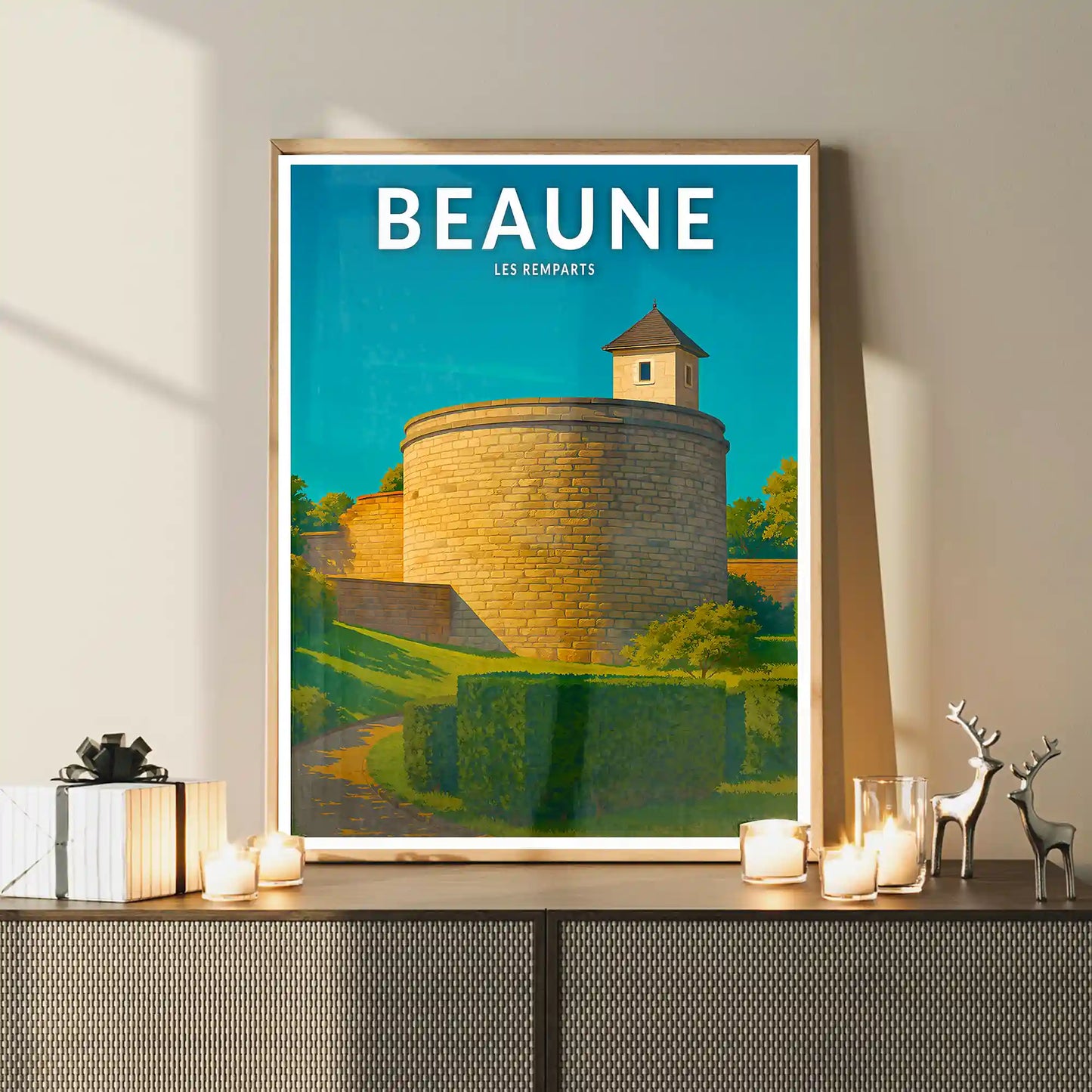 Affiche - Beaune - Les Remparts