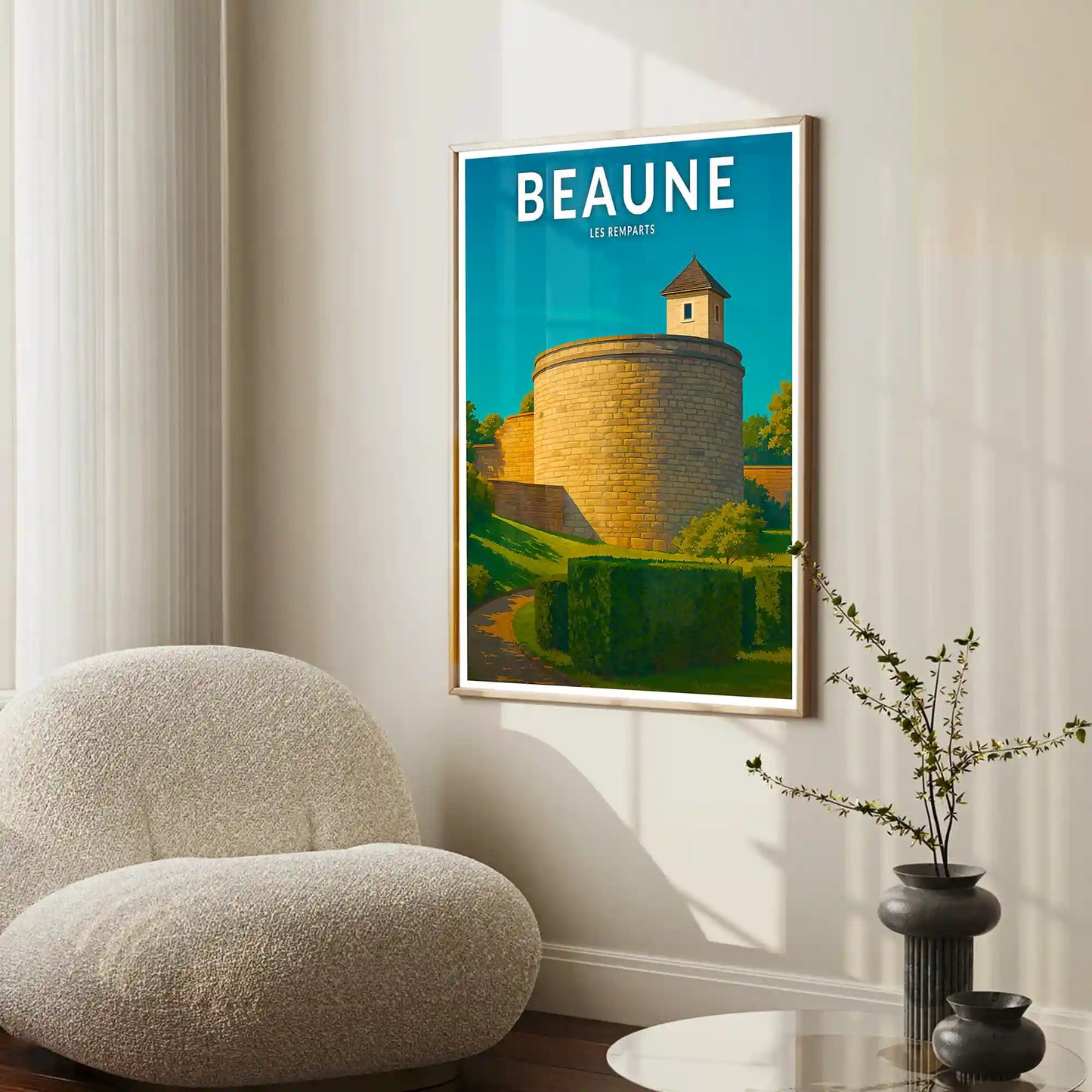 Affiche - Beaune - Les Remparts