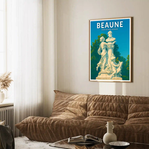Affiche - Beaune - Statue de Pierre Joigneaux