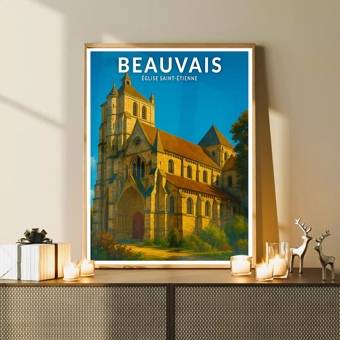 Affiche - Beauvais - Église Saint-Étienne