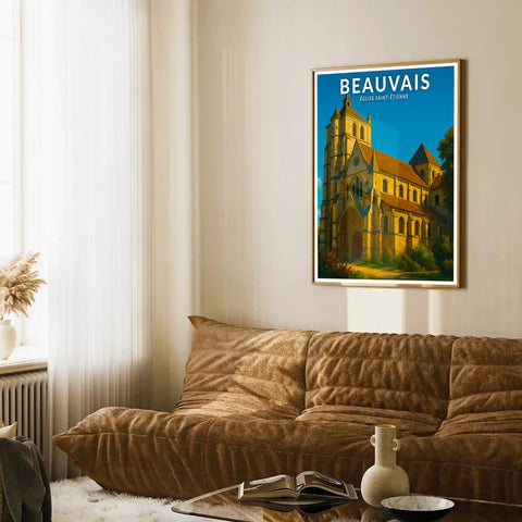Affiche - Beauvais - Église Saint-Étienne
