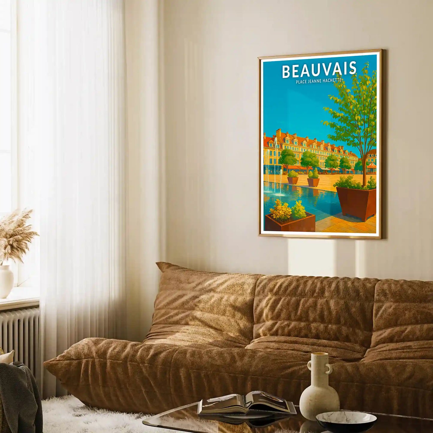 Affiche - Beauvais - Place Jeanne Hachette