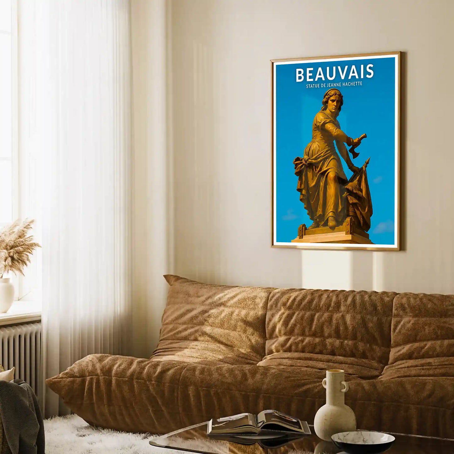 Affiche - Beauvais - Statue de Jeanne Hachette