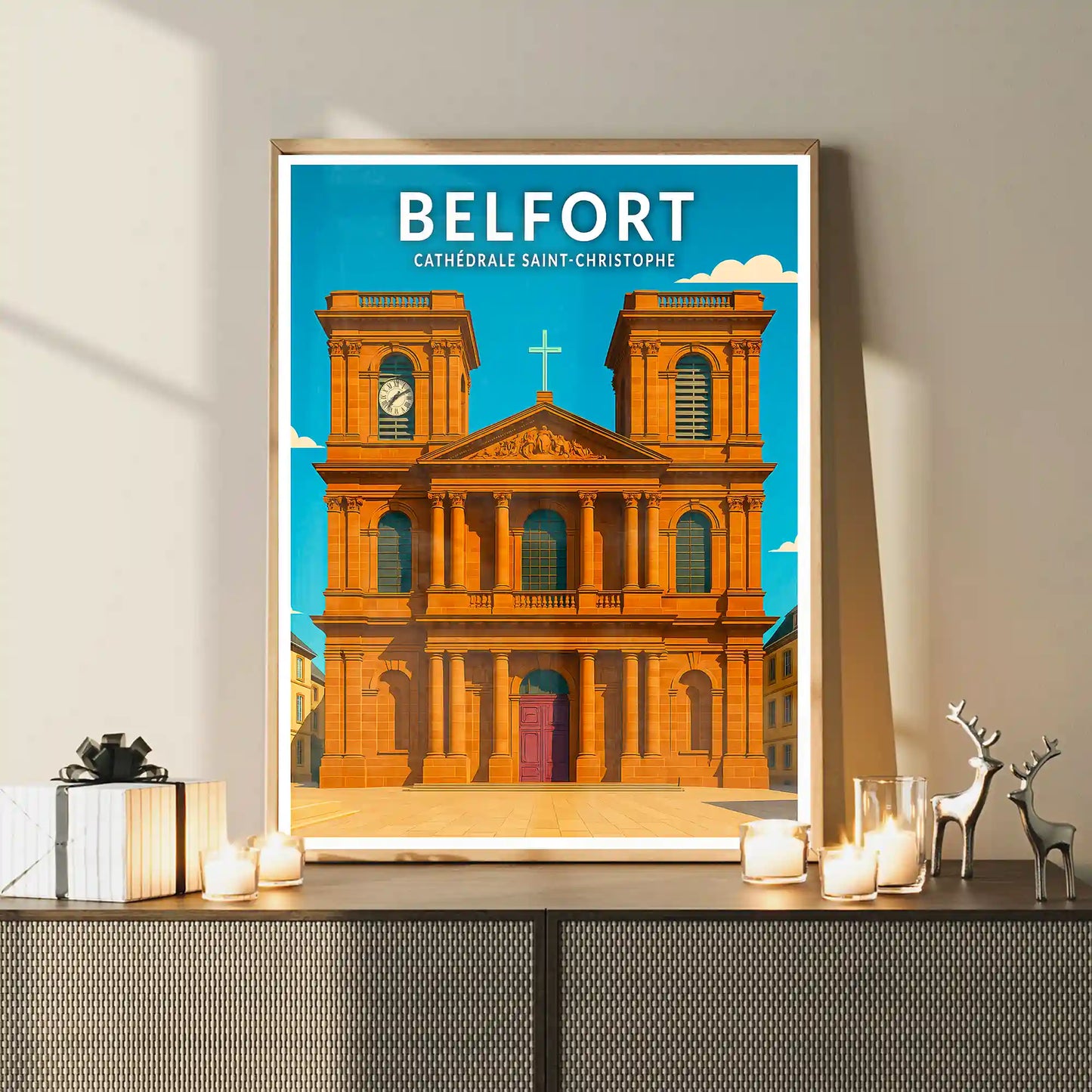 Affiche - Belfort - Cathédrale Saint-Christophe