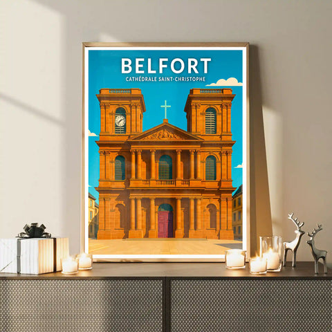 Affiche - Belfort - Cathédrale Saint-Christophe