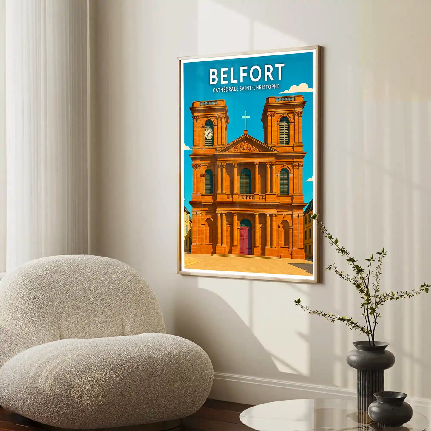 Affiche - Belfort - Cathédrale Saint-Christophe