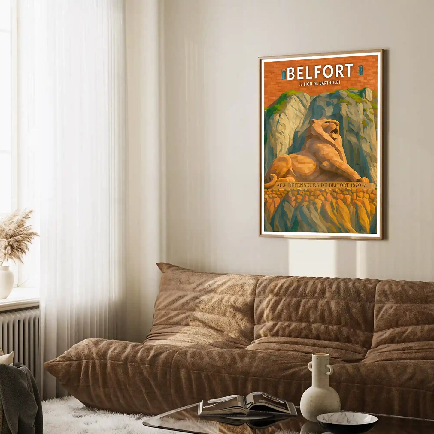 Affiche - Belfort - Le Lion de Bartholdi