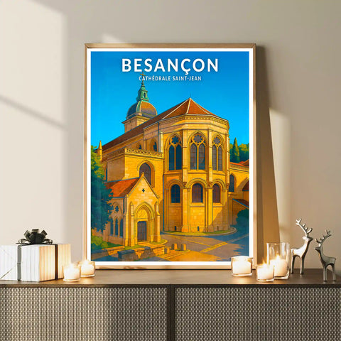 Affiche - Besançon - Cathédrale Saint-Jean