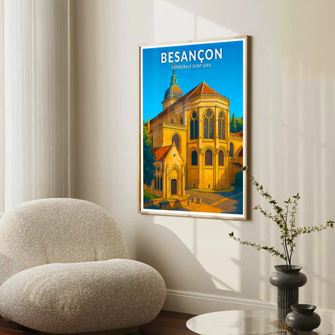 Affiche - Besançon - Cathédrale Saint-Jean