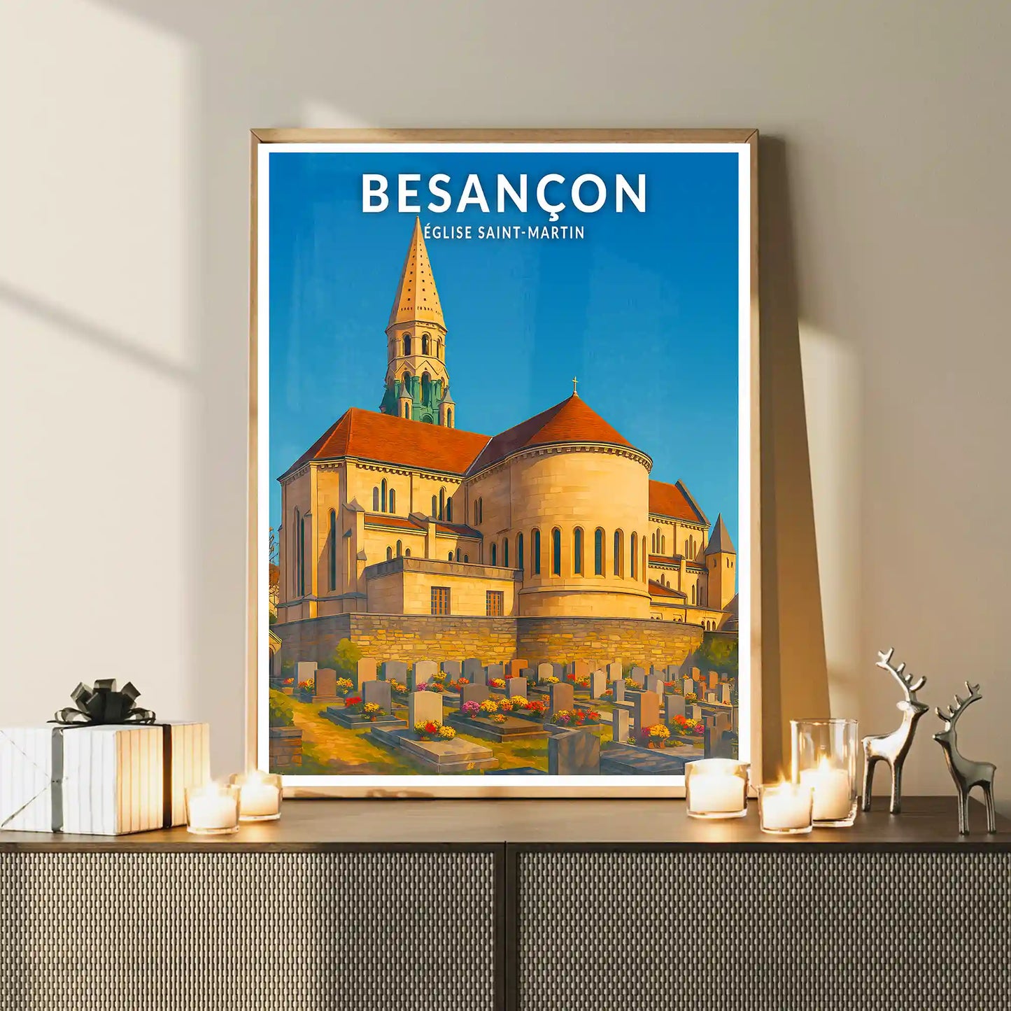 Affiche - Besançon - Église Saint-Martin