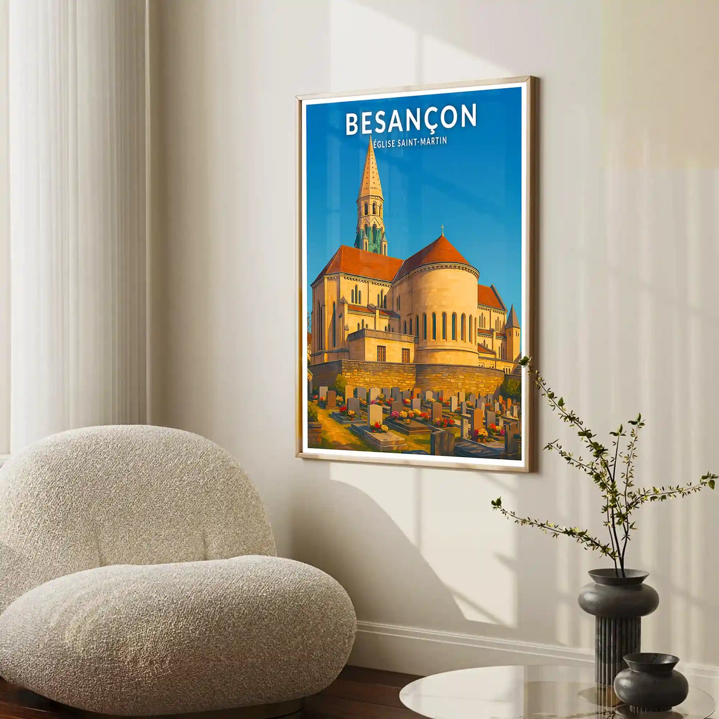 Affiche - Besançon - Église Saint-Martin