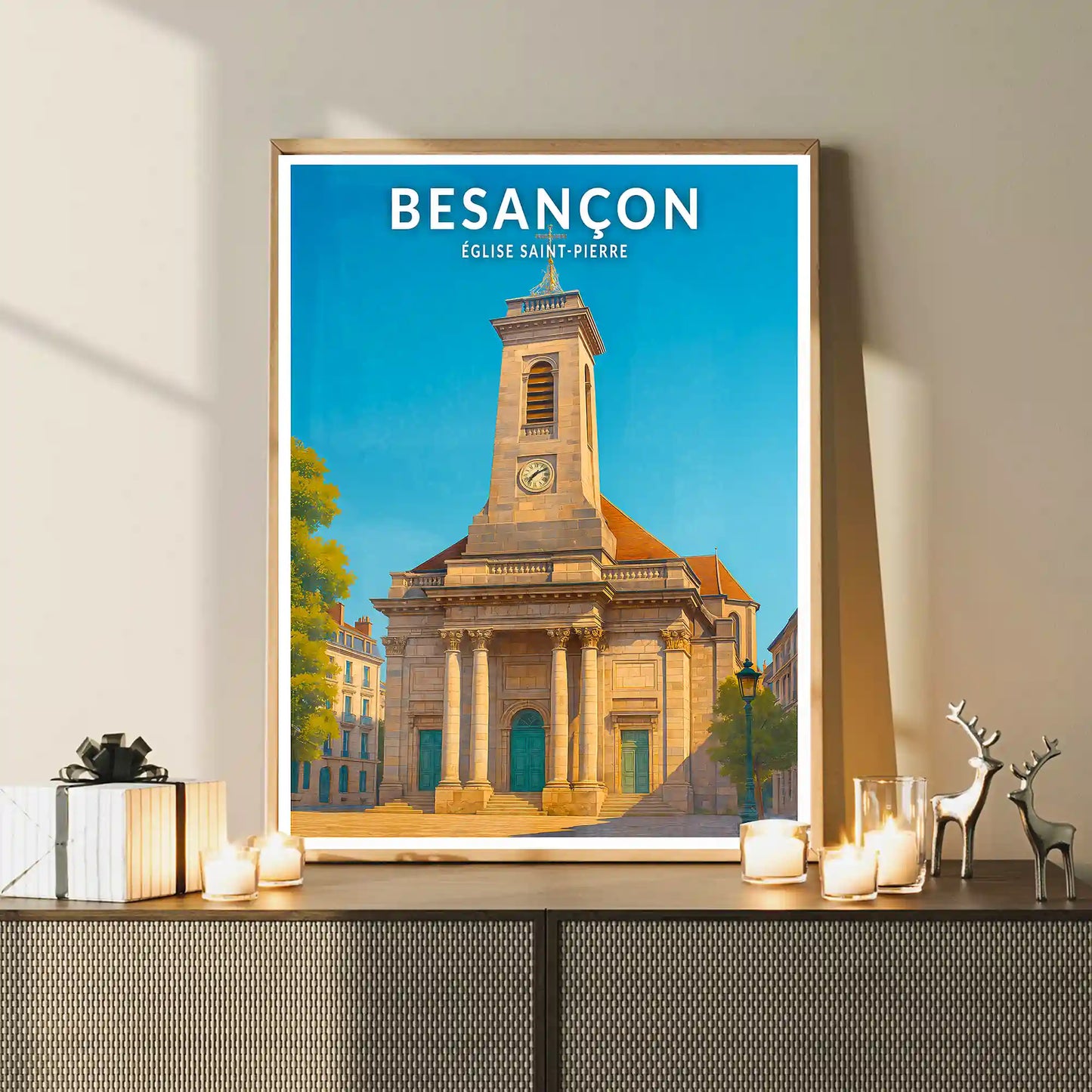 Affiche - Besançon - Église Saint-Pierre