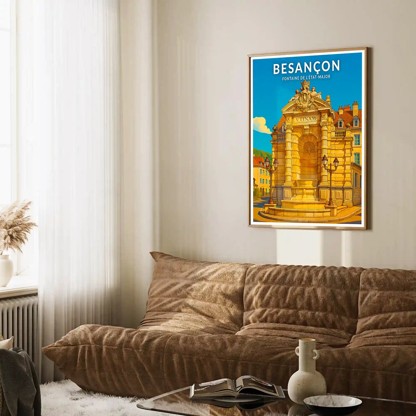 Affiche - Besançon - Fontaine de l'État-Major