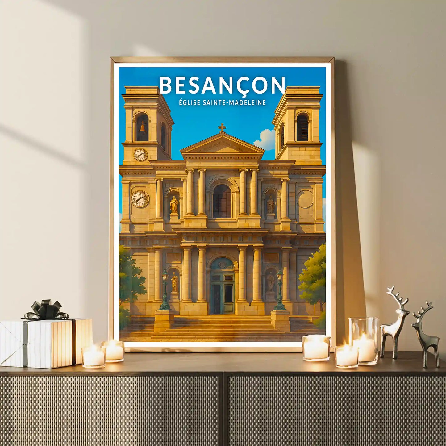 Affiche - Besançon - Église Sainte-Madeleine