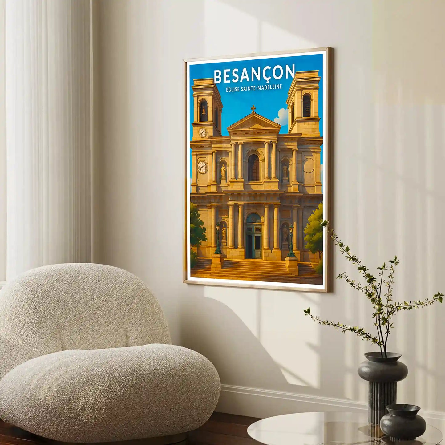 Affiche - Besançon - Église Sainte-Madeleine