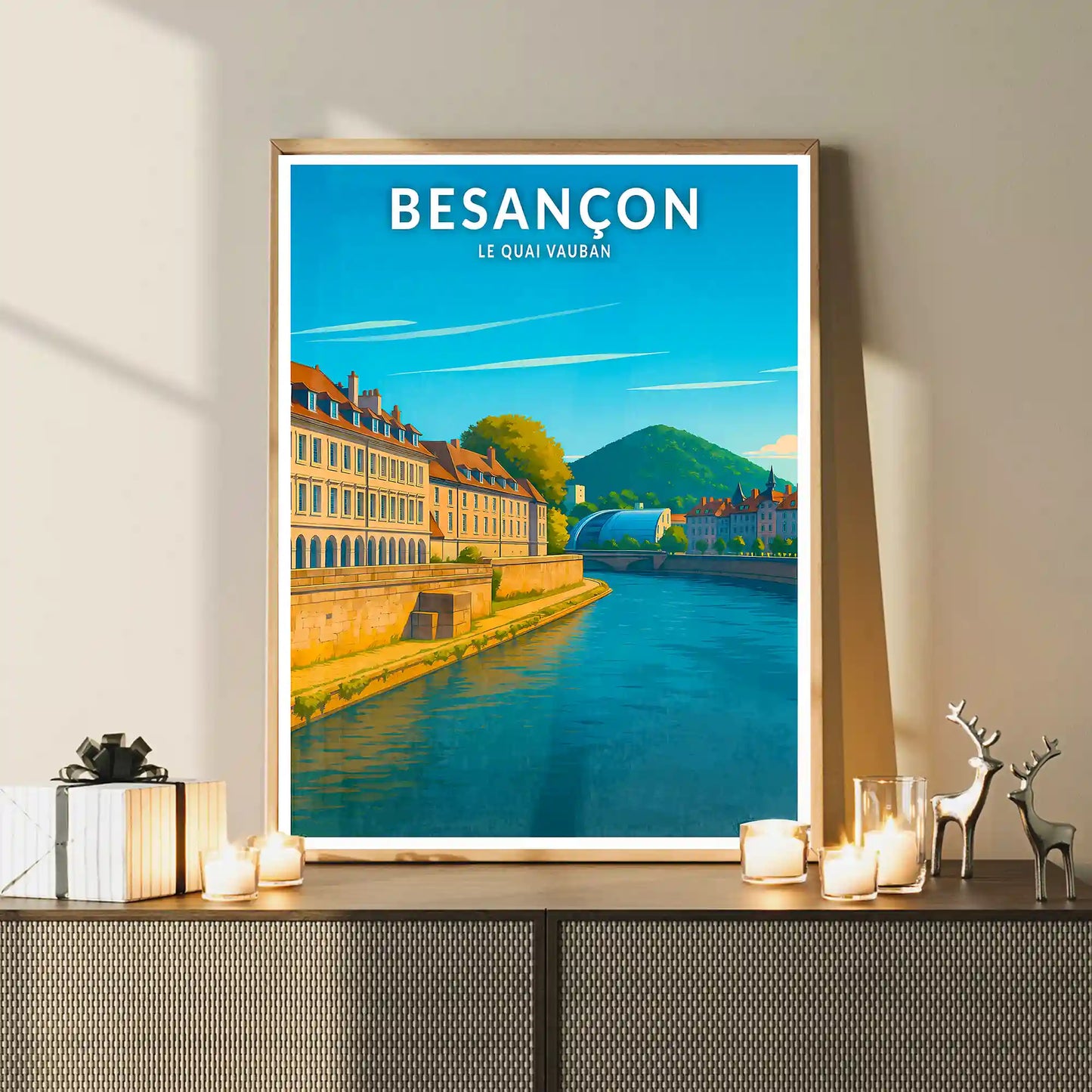 Affiche - Besançon - Le Quai Vauban