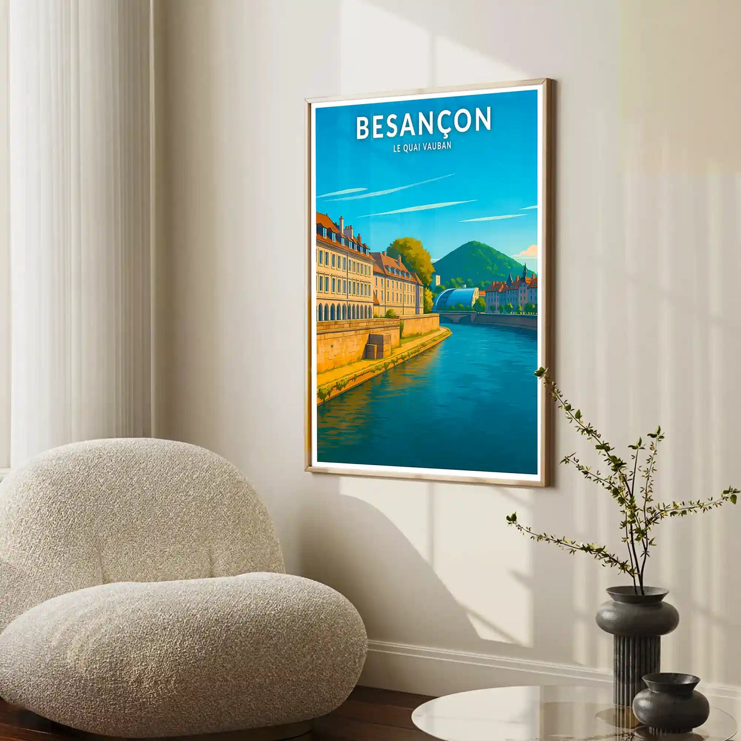 Affiche - Besançon - Le Quai Vauban