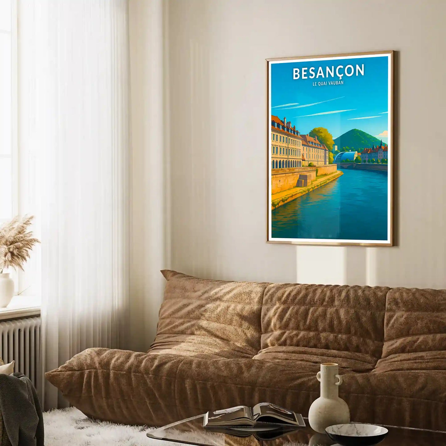 Affiche - Besançon - Le Quai Vauban