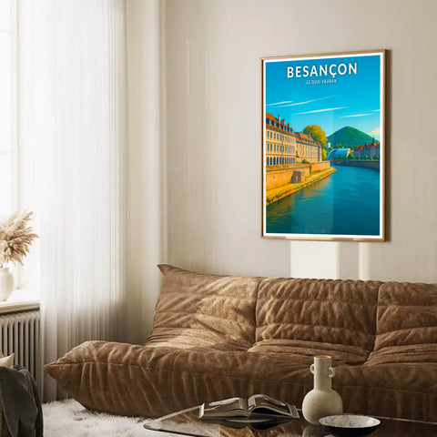 Affiche - Besançon - Le Quai Vauban
