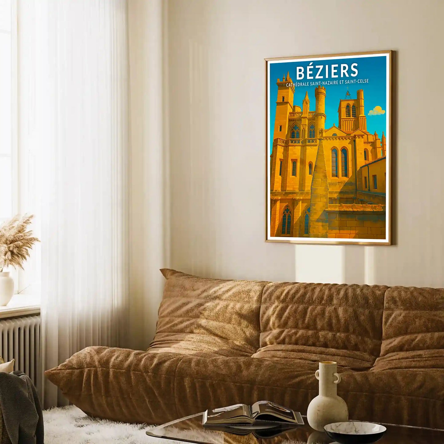 Affiche - Béziers - Cathédrale Saint-Nazaire et Saint-Celse